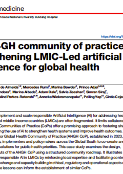 Nature: The AI4GH community of practice: strengthening LMIC-Led artificial intelligence for global health
